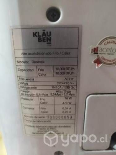 Aire acondicionado portátil