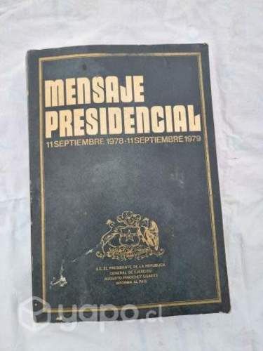 Libro mensaje presidencial 1978