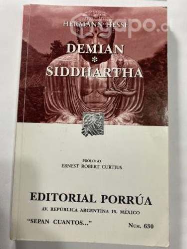 Libro Demian Siddhartha de Hermann Hesse ORIGINAL