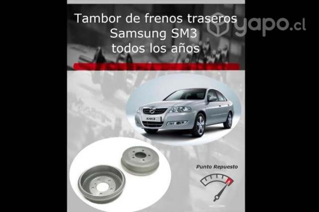 Par de tambores de freno Samsung SM3