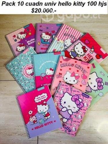 Pack cuadernos hello kitty