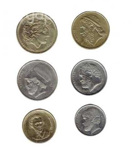 Set De Monedas Griegas Distintas (6), Dracmas