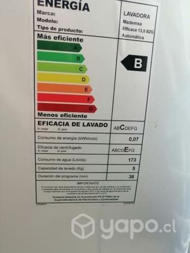 Lavadora Mademsa