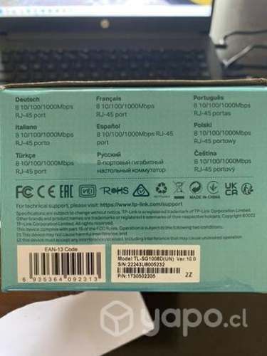 TP Link 8 Port Gigabi