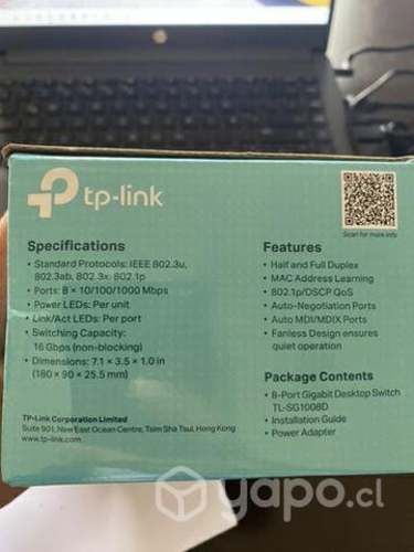 TP Link 8 Port Gigabi