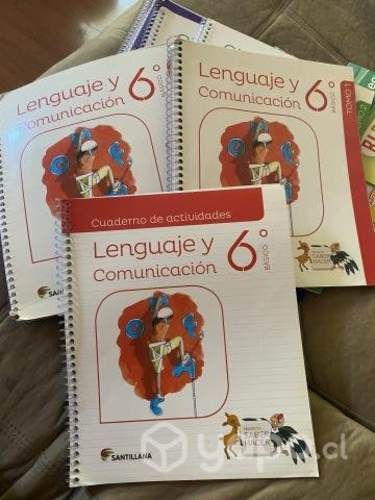 Pack libros lenguaje 6to Santillana