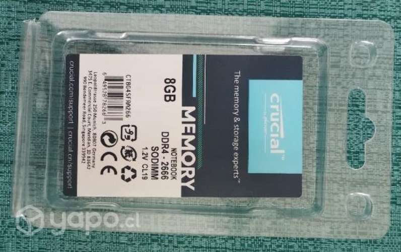 Memoria Ram DDR4 8GB 2666mhz