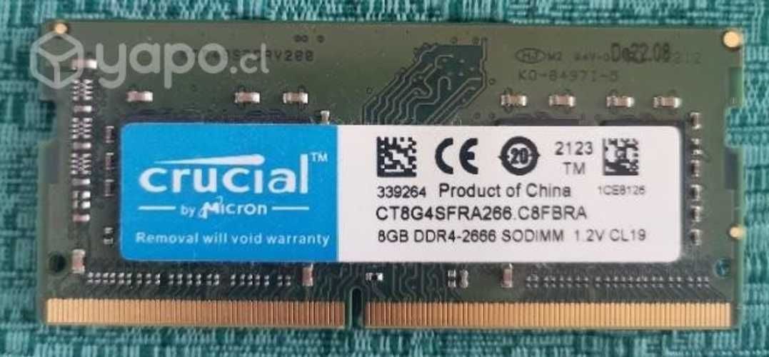 Memoria Ram DDR4 8GB 2666mhz