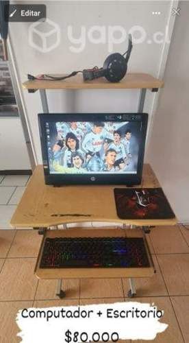 Computador Hp + Escritorio