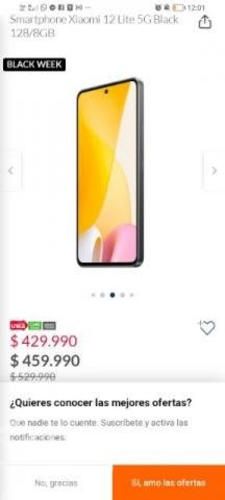 Celular xaomi 12 lite