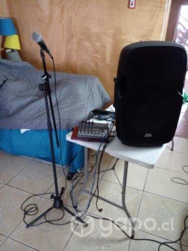 Dj sonido musica parlante activo mixer micrifino s
