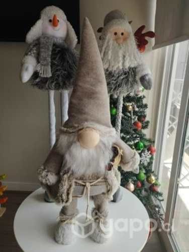 3 Nomos patas Largas, Muñecos Navidad Pascuero, no