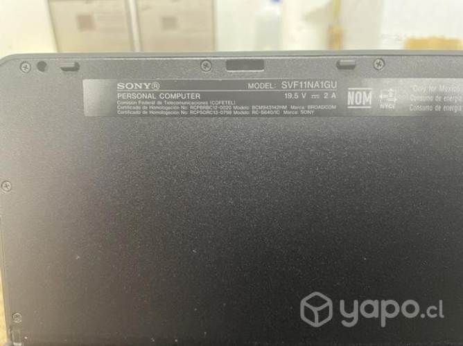 Notebook sony vaio svf11na1gu