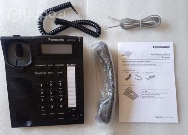 Teléfono alámbrico panasonic (kx-t7716x-b) con ide