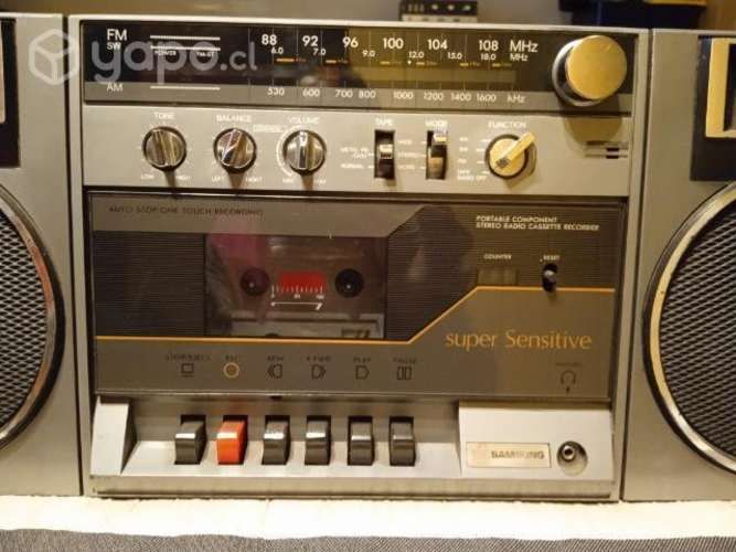 Mini componente Samsung funcionando