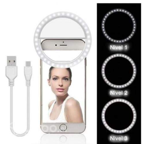 Aro Luz Led Celular Anillo 3 Modos Iluminación GD