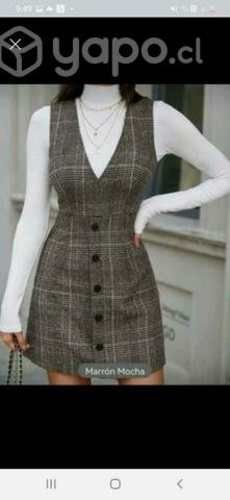 Vestido con botom sin suéter