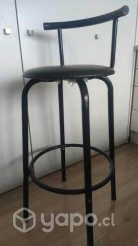 Sillas de barra o isla negra