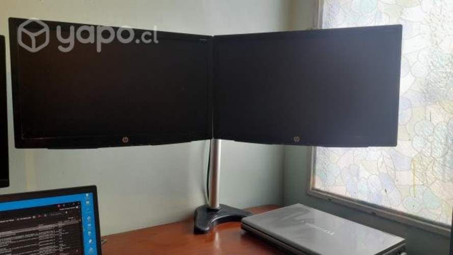 Soporte para dos monitores de hasta 19 pulgadas
