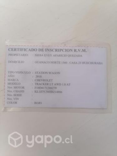 Chevrolet tracker 2018