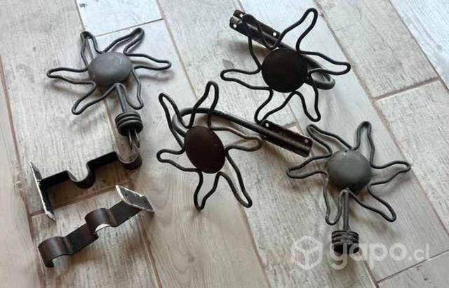 Set doble barra cortina con accesorios