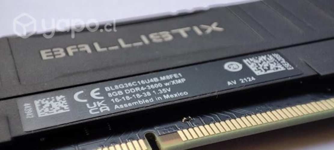 DDR4 DIMM Crucial Ballistix BL8G36C16U4B