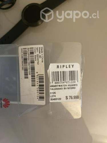 Smartwatch Huawei Band B0 negro