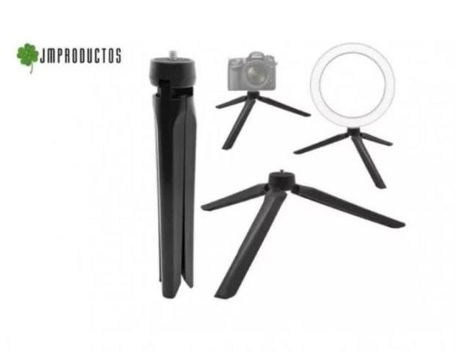 Aro De Luz Led 20 Cm + Tripode Mesa + Adaptador +