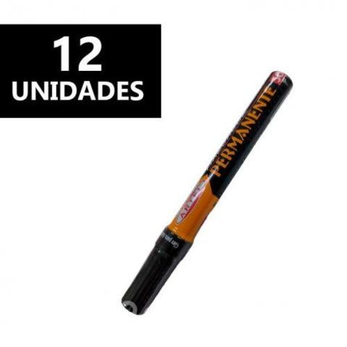Plumón Marcador Permanente 50 Punta Redonda Negro