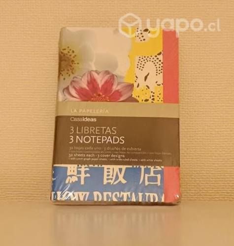 Set 3 libretas pequeñas