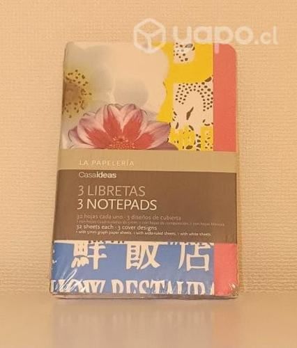 Set 3 libretas pequeñas