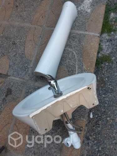 Lavamanos con pedestal completo