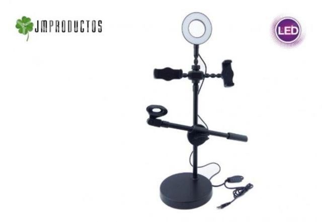 Aro De Luz Base Porta Microfono Y Celular Kit Yout