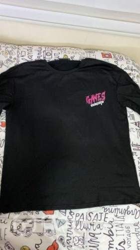 Polera negra oversize talla L shein nueva