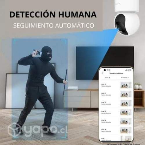 Cámara Xiaomi Full HD Con Visión Nocturna 360°
