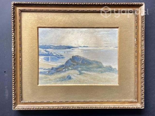 Cuadro ingles europeo antiguo, firmado