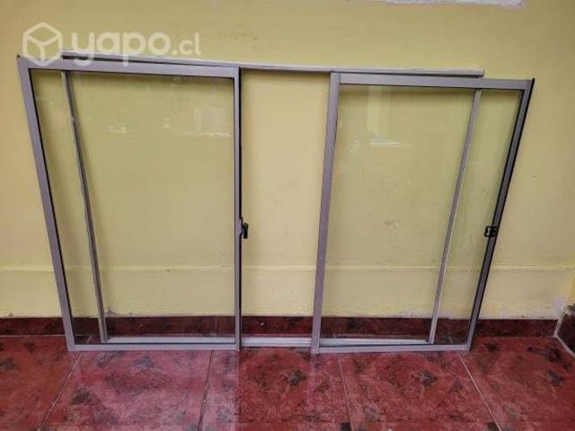 Ventana aluminio 121 cm x 100 cm corredera