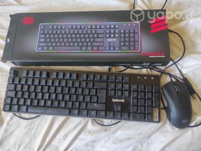 Teclado gamer redragon dyaus2 y mouse cobra fps