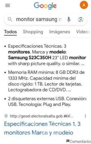 Computador ( Monitor más cpu)