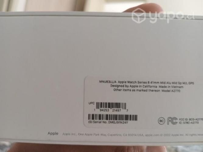 Apple watch serie 8 con GPS 41 mm