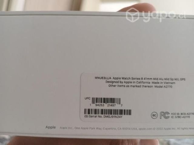 Apple watch serie 8 con GPS 41 mm