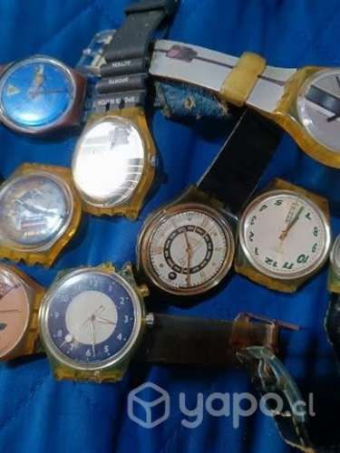 Relojes Swatch en total 10 relojes para el que le