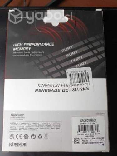 RAM 32GB Kingston Fury Renegade