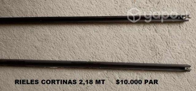 Rieles metálicos 2,18 mts para cortinas