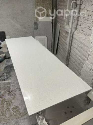 Cubierta de cuarzo blanco Galaxy