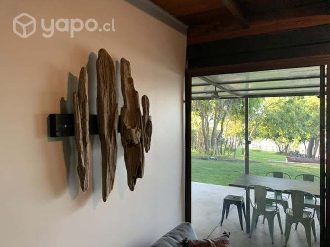 Cuadro estructura madera a mano