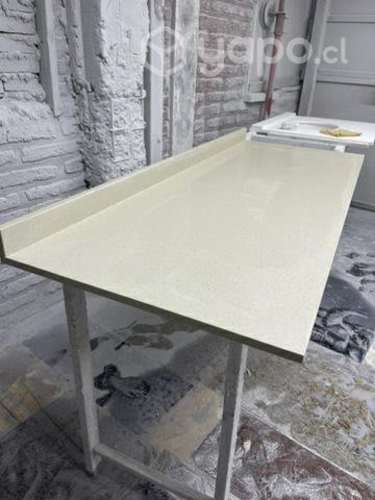 Cubierta de cuarzo beige