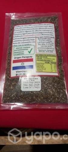 Smillas de chía envasada