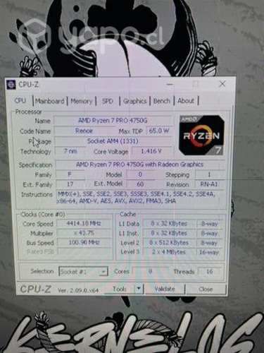 Procesador ryzen 7 pro 4750G