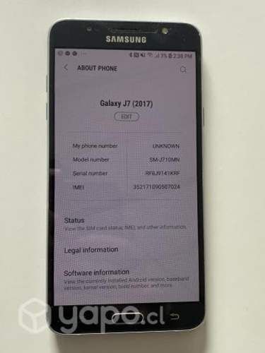 Samsung J7 (Color Negro)
